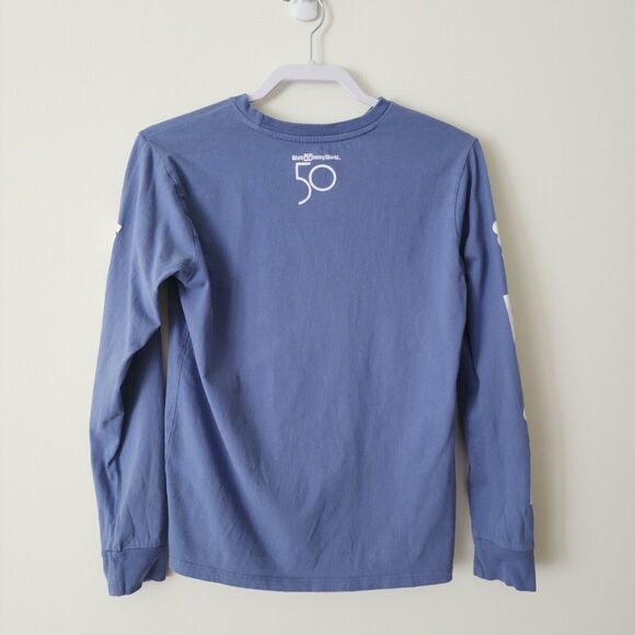 Walt Disney World Graphic T-Shirt Size XS 50th Anniversary Blue Long Sleeve - Picture 3 of 9